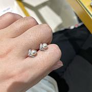 Chaumet Josephine Aigrette Earrings White Gold Pearl Diamonds 085046 - 5