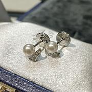 Chaumet Josephine Aigrette Earrings White Gold Pearl Diamonds 085046 - 4