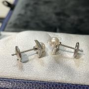Chaumet Josephine Aigrette Earrings White Gold Pearl Diamonds 085046 - 2