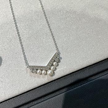 Chaumet Josephine Aigrette Pendant White Gold Pearls Diamonds 084966