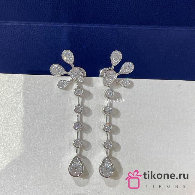 Chaumet Josephine Aigrette Imperiale Earrings White Gold Diamonds 083353 - 1