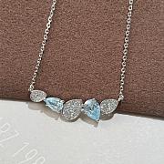 Chaumet Josephine Ronde D'Aigrettes Necklace White Gold Aquamarines Diamonds 084379 - 2