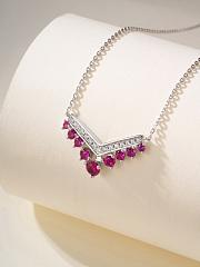 Chaumet Josephine Aigrette Pendant White Gold Rubies Diamonds 085531 - 6