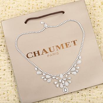 Chaumet Josephine Aigrette Imperiale Necklace White Gold Diamonds 083103