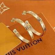 LV Nanogram Hoop Piercing Earrings Gold M00220 - 2