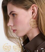 LV Script Hoops PM Gold M03527  - 2