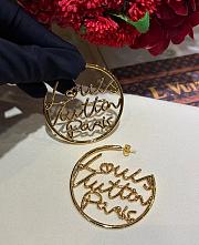 LV Script Hoops PM Gold M03527  - 4