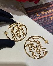 LV Script Hoops PM Gold M03527  - 5