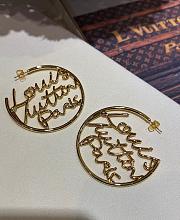 LV Script Hoops PM Gold M03527  - 6
