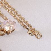 Rose Dior Pre Catelan Necklace Pink Gold Diamonds and Rose Quartz - 6