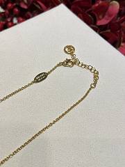 LV Script Necklace Gold M03263  - 5
