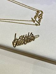 LV Script Barrette Gold M03251  - 3