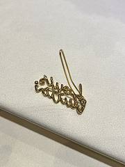 LV Script Barrette Gold M03251  - 5