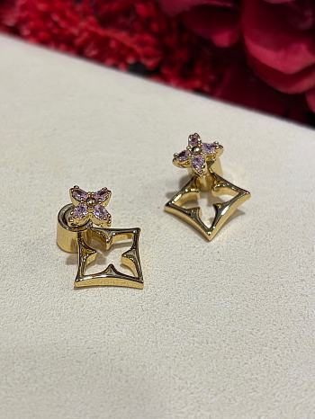 LV Flowergram Strass Earrings Gold M03241 