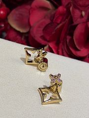 LV Flowergram Strass Earrings Gold M03241  - 5