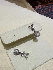 LV Iconic Louisa Strass Earrings White M03242  - 5
