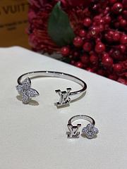 LV Louisette Signature Strass Ring White Gold M1800L  - 4