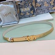 Dior 30 Montaigne Reversible Belt Dark Brown and Black Smooth Calfskin 20mm - 5