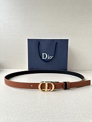 Dior 30 Montaigne Reversible Belt Brown and Black Smooth Calfskin 20mm - 1