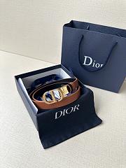 Dior 30 Montaigne Reversible Belt Brown and Black Smooth Calfskin 20mm - 3