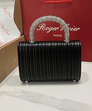 Roger Vivier Jewel Efflorescence Mini Bag in Leather Black - 19x12x6cm - 5