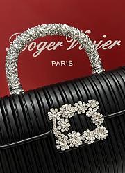 Roger Vivier Jewel Efflorescence Mini Bag in Leather Black - 19x12x6cm - 3