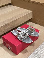 Roger Vivier Viv' By The Sea Mules In Leather Silver  - 4