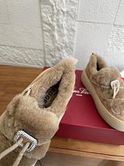 Roger Vivier Viv' Up Sneakers In Suede Beige - 4