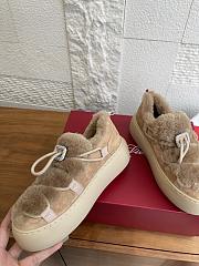 Roger Vivier Viv' Up Sneakers In Suede Beige - 3