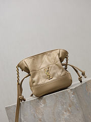 YSL Jamie Mini Shoulder Pouch In Lambskin In Beige - 15.5x14.5x8cm - 4