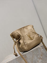 YSL Jamie Mini Shoulder Pouch In Lambskin In Beige - 15.5x14.5x8cm - 2