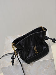 YSL Jamie Mini Shoulder Pouch In Lambskin In Black - 15.5x14.5x8cm - 4