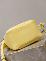 YSL Jamie Mini Shoulder Pouch In Lambskin In Yellow - 15.5x14.5x8cm - 2