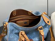 LV Speedy P9 Bandouliere 30 Bag Calf Leather Silk Blue M28384 - 32x22.5x18cm - 5