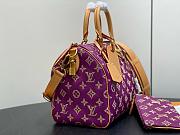LV Speedy P9 Bandouliere 30 Bag Calf Leather Golden Lotus Purple M28076 - 32x22.5x18cm - 4