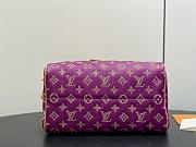 LV Speedy P9 Bandouliere 30 Bag Calf Leather Golden Lotus Purple M28076 - 32x22.5x18cm - 2