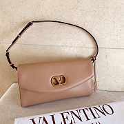 Valentino Garavani DeVain Small Nappa Shoulder Bag Rose Sand- 23.5x12x3cm - 5