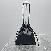 Celine Small Crystal Pouch In Lambskin Black - 29x32x0.5cm   - 6