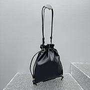 Celine Small Crystal Pouch In Lambskin Black - 29x32x0.5cm   - 5