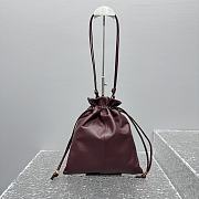 Celine Small Crystal Pouch In Lambskin Burgundy - 29x32x0.5cm   - 6