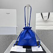 Celine Small Crystal Pouch In Lambskin Blue - 29x32x0.5cm   - 1