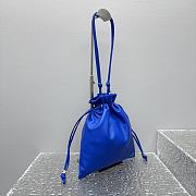 Celine Small Crystal Pouch In Lambskin Blue - 29x32x0.5cm   - 6
