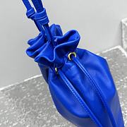 Celine Small Crystal Pouch In Lambskin Blue - 29x32x0.5cm   - 3