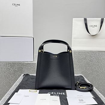 Celine Small Cube Bag In Supple Calfskin Black - 21x18.5x17cm