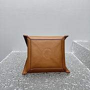 Celine Small Cube Bag In Supple Calfskin Brown - 21x18.5x17cm - 6