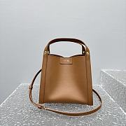 Celine Small Cube Bag In Supple Calfskin Brown - 21x18.5x17cm - 3