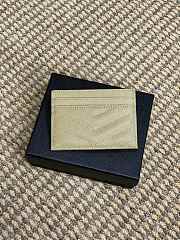 YSL Cassandre Matelasse Card Case In Grain De Poudre Leather Beige Gold - 10.5x7.5x0.5cm - 2