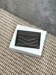 YSL Cassandre Matelasse Card Case In Lamskin Leather Light Musk - 10.5x7.5x0.5cm - 2