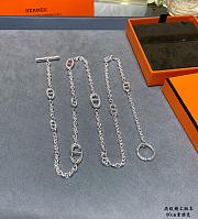 Hermes Farandole Long Necklace 80 in Sterling Silver - 6