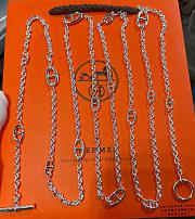 Hermes Farandole Long Necklace 160 in Sterling Silver - 1